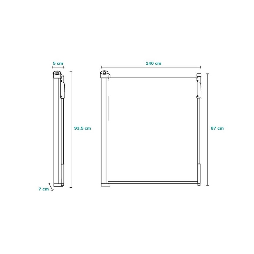 Lionelo - Cancelletto di sicurezza TULIA nero