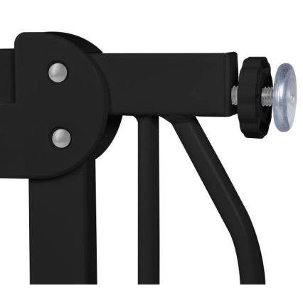 Lionelo - Cancello di sicurezza TRUUS SLIM nero/marrone