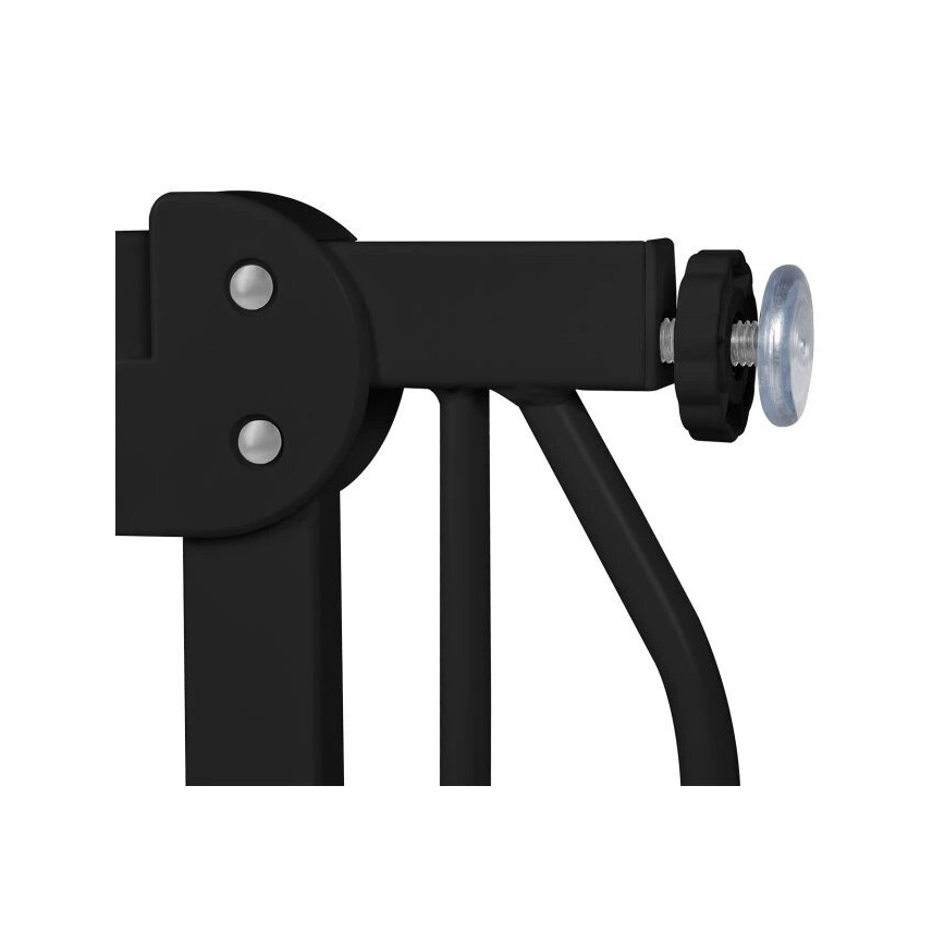 Lionelo - Cancello di sicurezza TRUUS SLIM nero/marrone