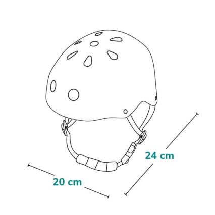 Lionelo - Casco per bambini HELMET Cielo Azzurro