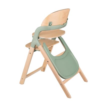 Lionelo - Chaise de repas 3 en 1 pour enfant MEGAN Bois Vert