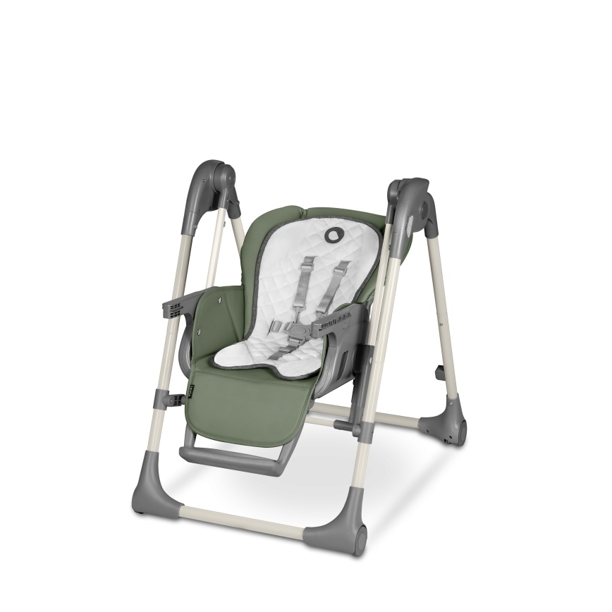 Lionelo - Chaise de repas pour enfant LAURICE vert olive