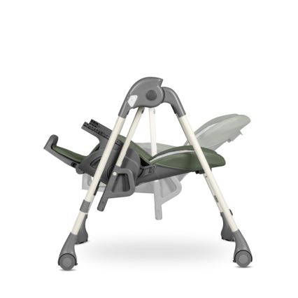 Lionelo - Chaise de repas pour enfant LAURICE vert olive
