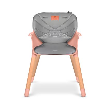 Lionelo - Chaise haute 2 en 1 KOEN Pink Rose