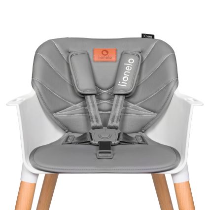 Lionelo - Chaise haute 2 en 1 pour enfant KOEN Grey Stone