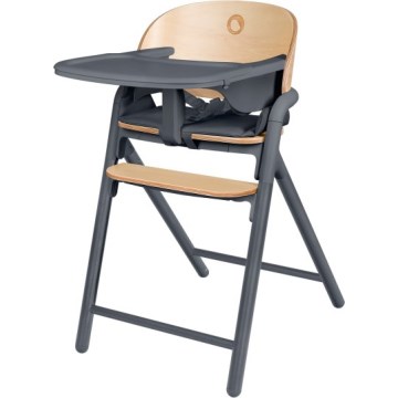Lionelo - Chaise haute 3 en 1 pour enfant CELIA Bois Gris