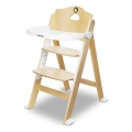 Lionelo - Chaise haute 3 en 1 pour enfant FLORIS Blanc naturel