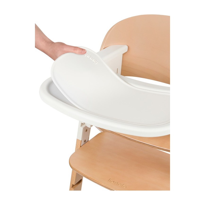 Lionelo - Chaise haute 3 en 1 pour enfant MEGAN Bois blanc
