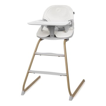 Lionelo - Chaise haute enfant 2en1 DALIA blanc/marron