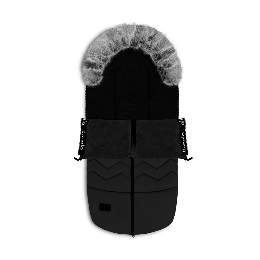 Lionelo - Chancelière pour enfant FRODE Noir Carbone