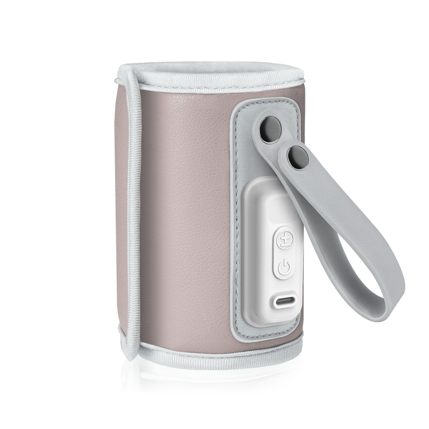 Lionelo - Chauffe-biberon rechargeable THERMUP GO 18W/5V Rose Baby