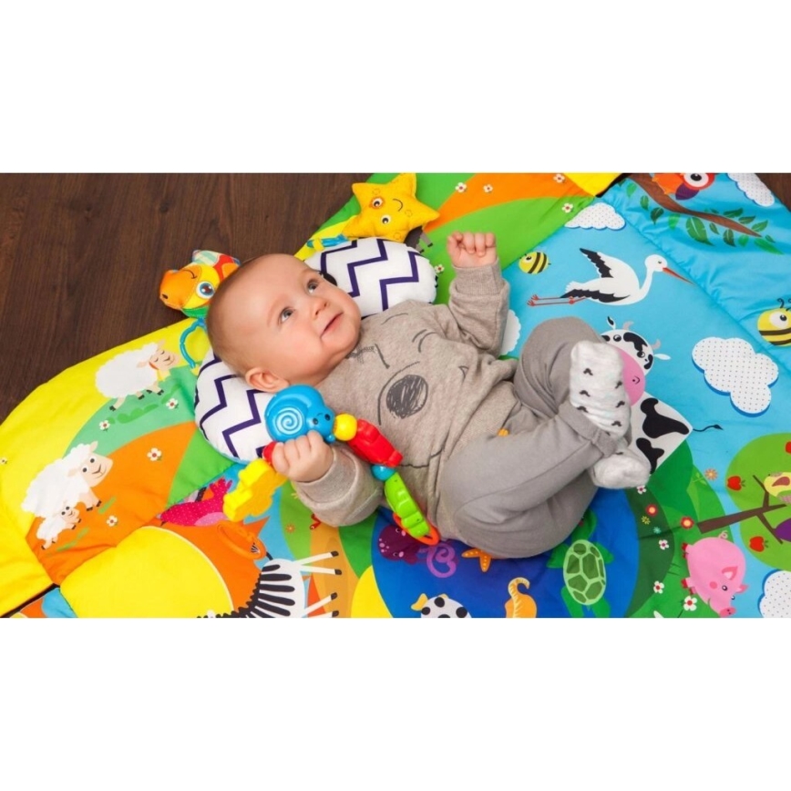 Lionelo - Coperta per bambini per giocare ANIKA