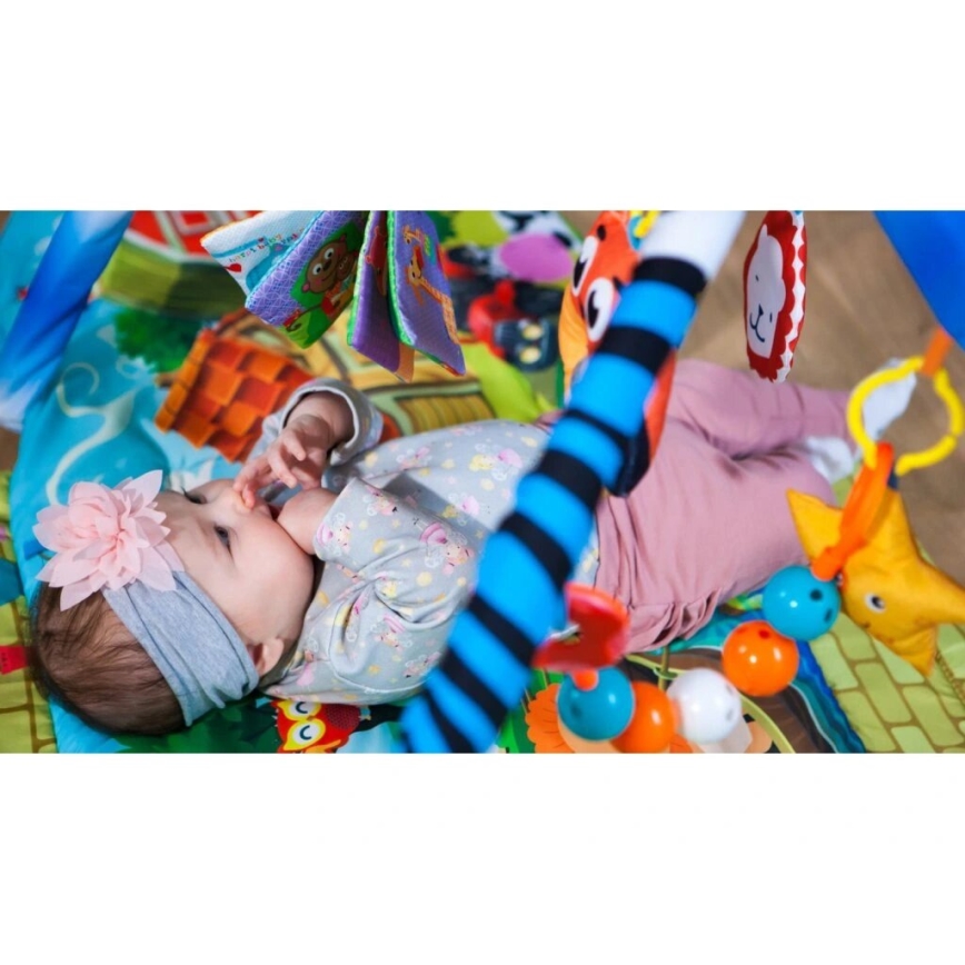 Lionelo - Coperta per bambini per giocare con casa AGNES PLUS