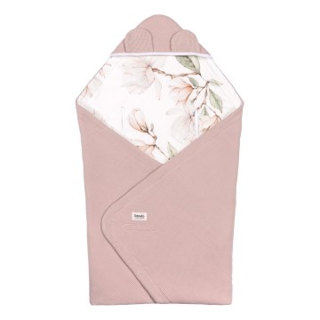Lionelo - Copertina per seggiolino auto TRAVEL SWADDLE 90x90 cm Beige Magnolia