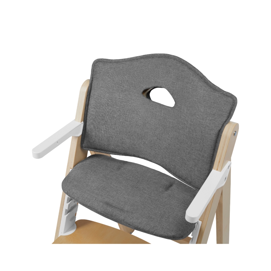 Lionelo - Coussin rembourré pour chaise haute enfant FLORIS CUSHION Grey Stone