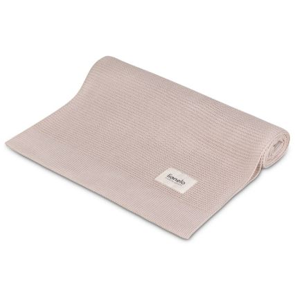 Lionelo - Couverture bébé en bambou 75 x 100 cm beige sable