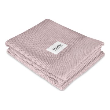 Lionelo - Couverture en bambou 75x100 cm Rose