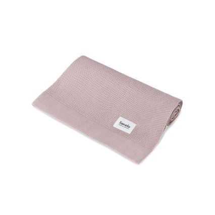 Lionelo - Couverture en bambou 75x100 cm Rose
