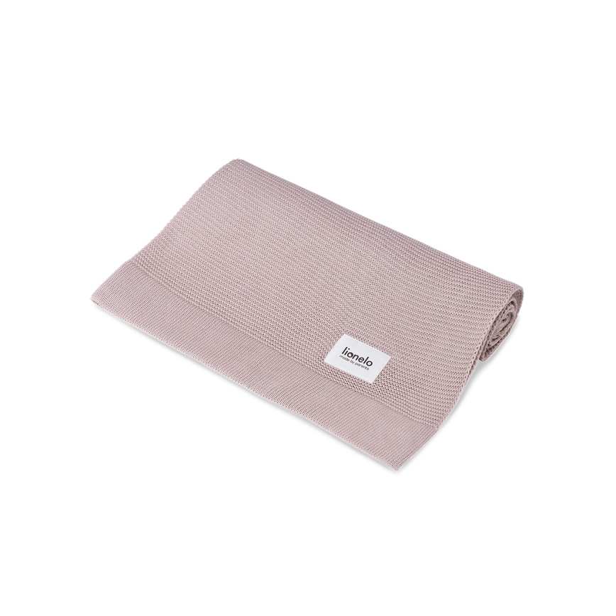 Lionelo - Couverture en bambou 75x100 cm Rose