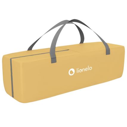 Lionelo - Culla da viaggio SVEN PLUS grigio/giallo