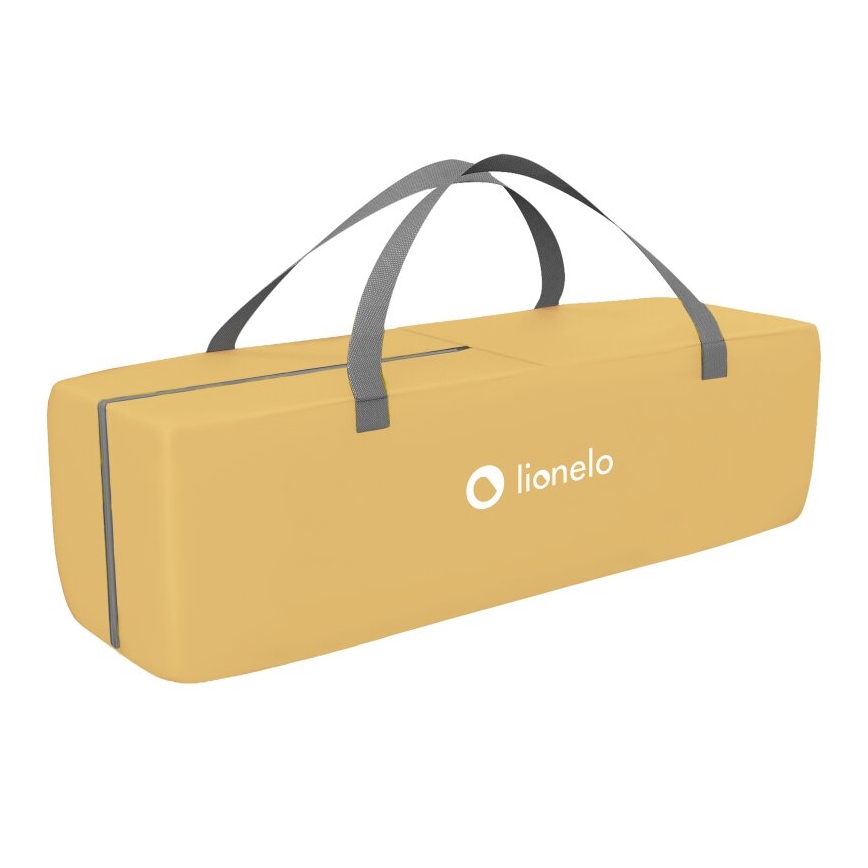 Lionelo - Culla da viaggio SVEN PLUS grigio/giallo
