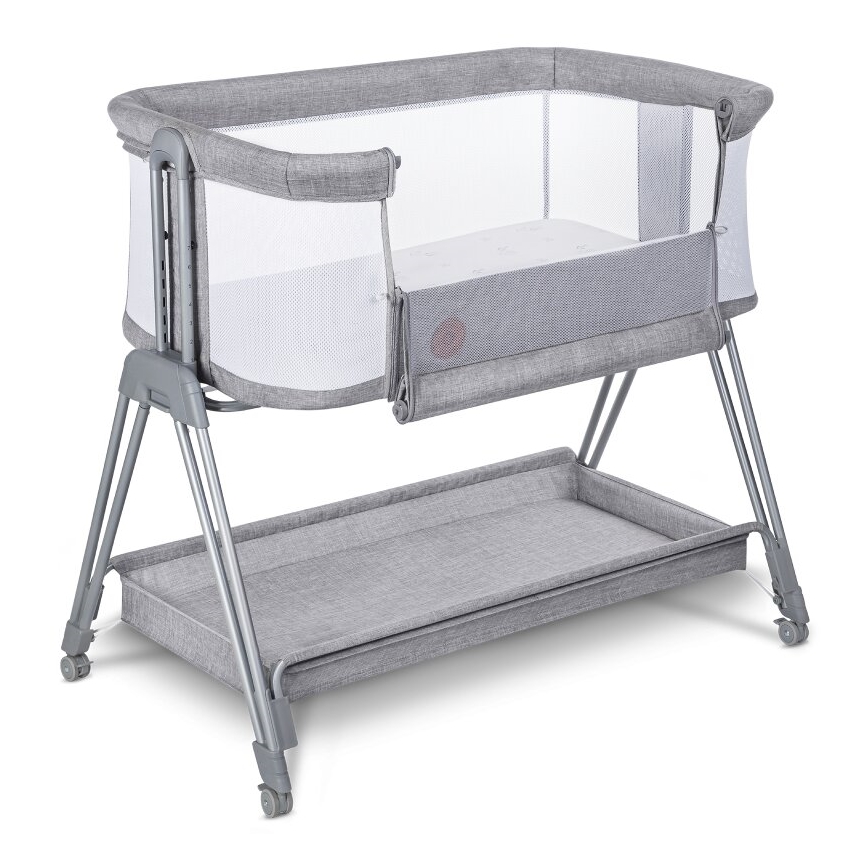 Lionelo - Culla per bambini 2in1 LUNA grigio