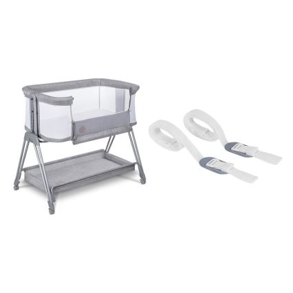 Lionelo - Culla per bambini 2in1 LUNA grigio
