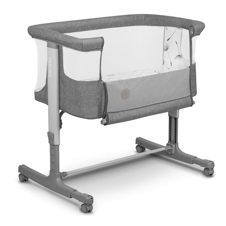 Lionelo - Culla per bambini 3in1 AURORA grigio scuro