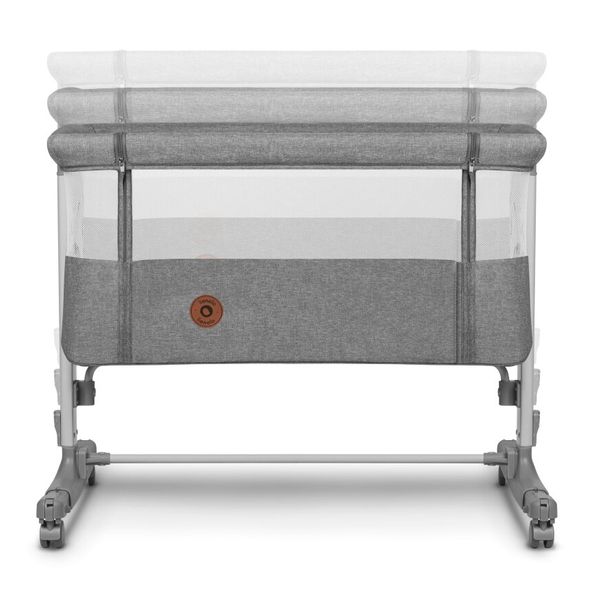Lionelo - Culla per bambini 3in1 AURORA grigio scuro