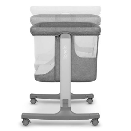 Lionelo - Culla per bambini 3in1 AURORA grigio scuro