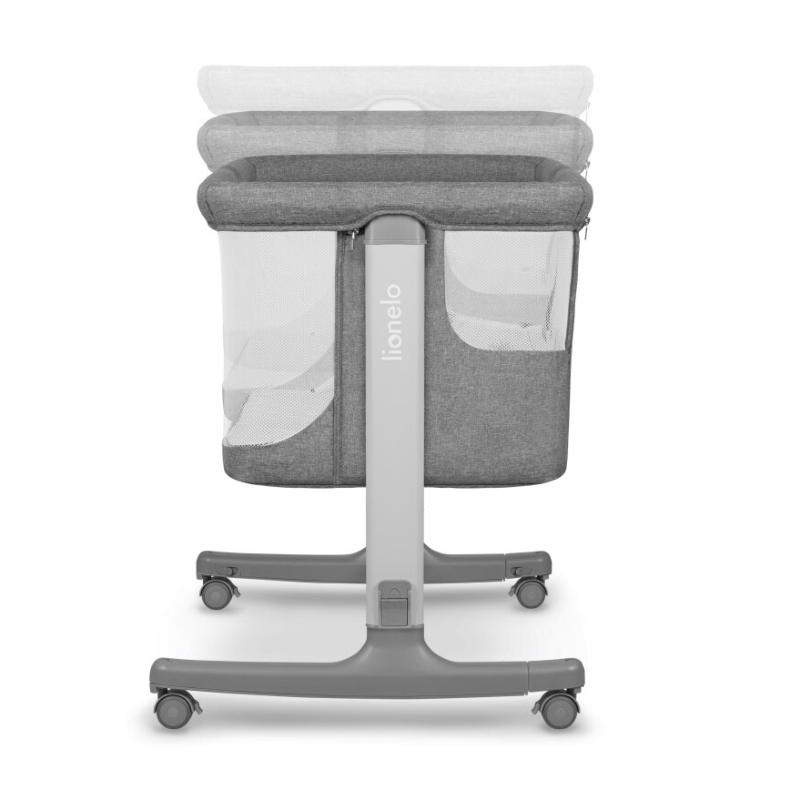 Lionelo - Culla per bambini 3in1 AURORA grigio scuro