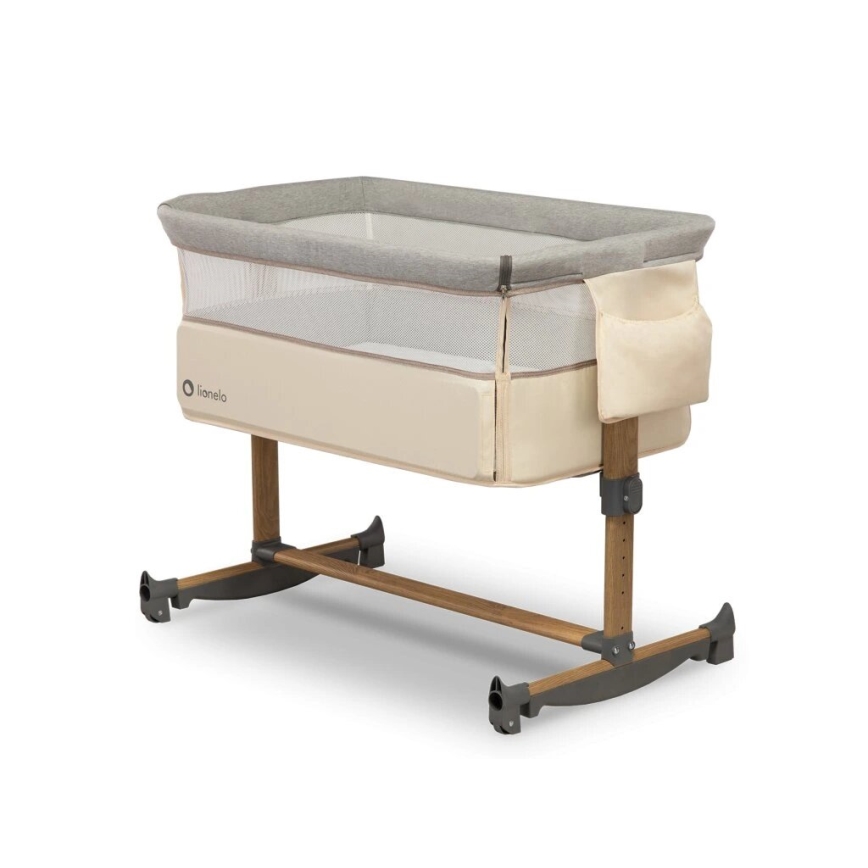 Lionelo - Culla per bambini 3in1 LEONIE grigio/beige