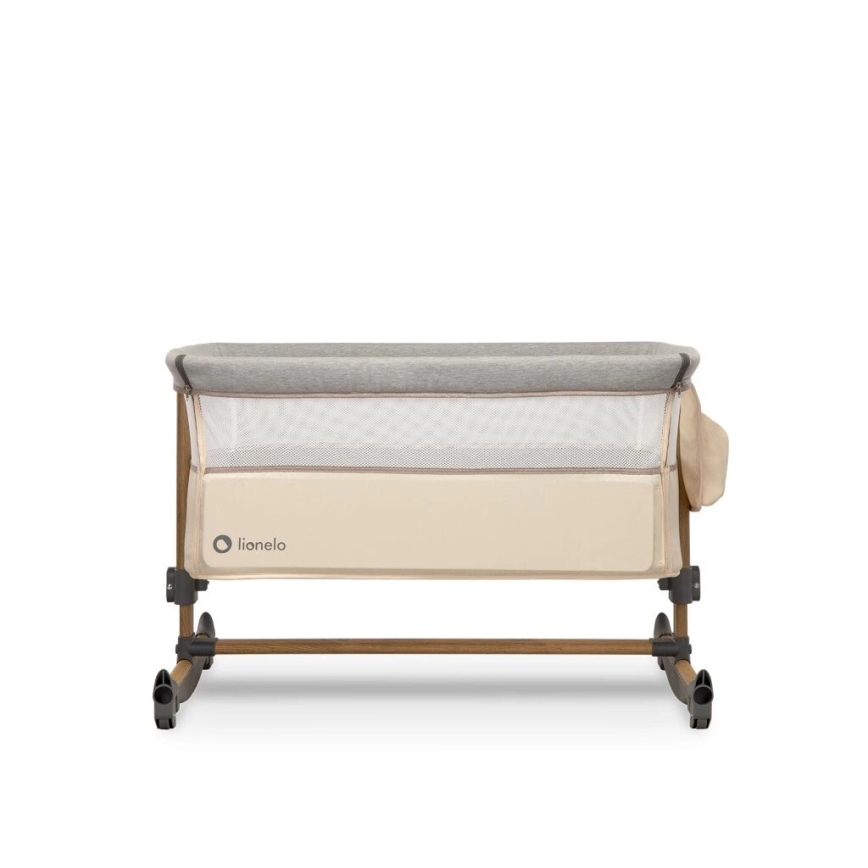 Lionelo - Culla per bambini 3in1 LEONIE grigio/beige