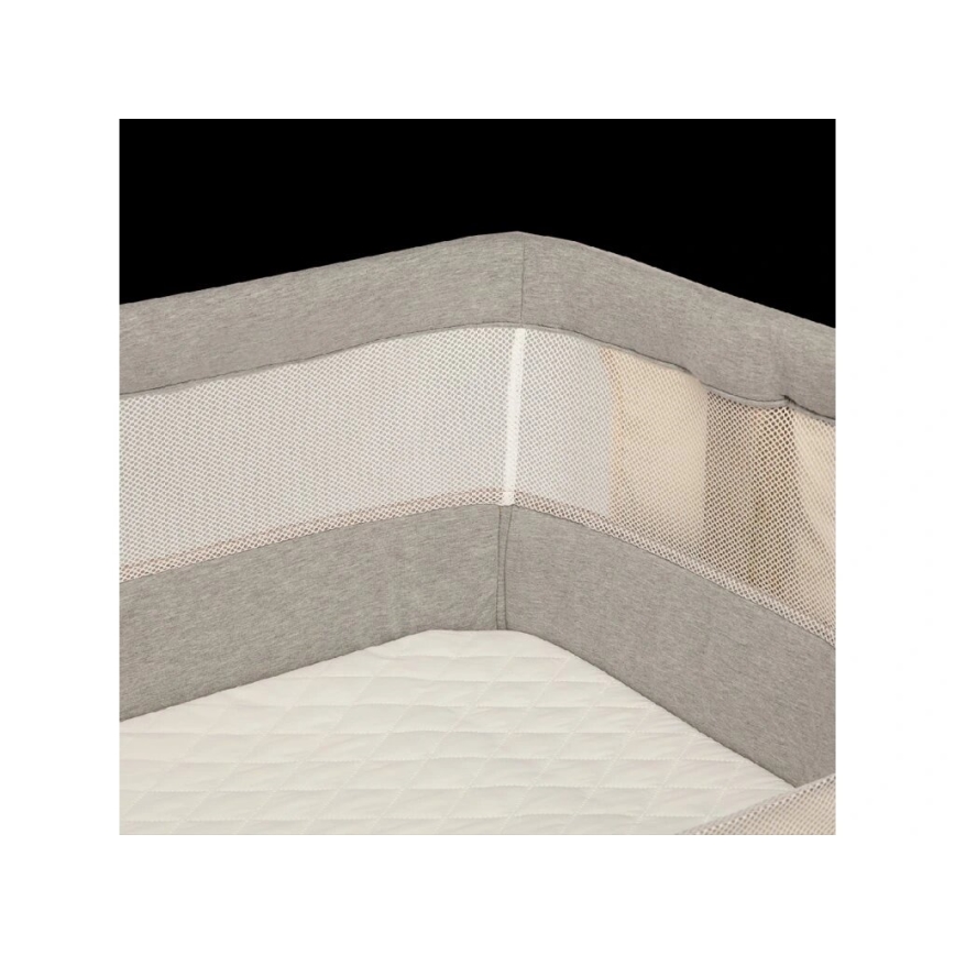 Lionelo - Culla per bambini 3in1 LEONIE grigio/beige