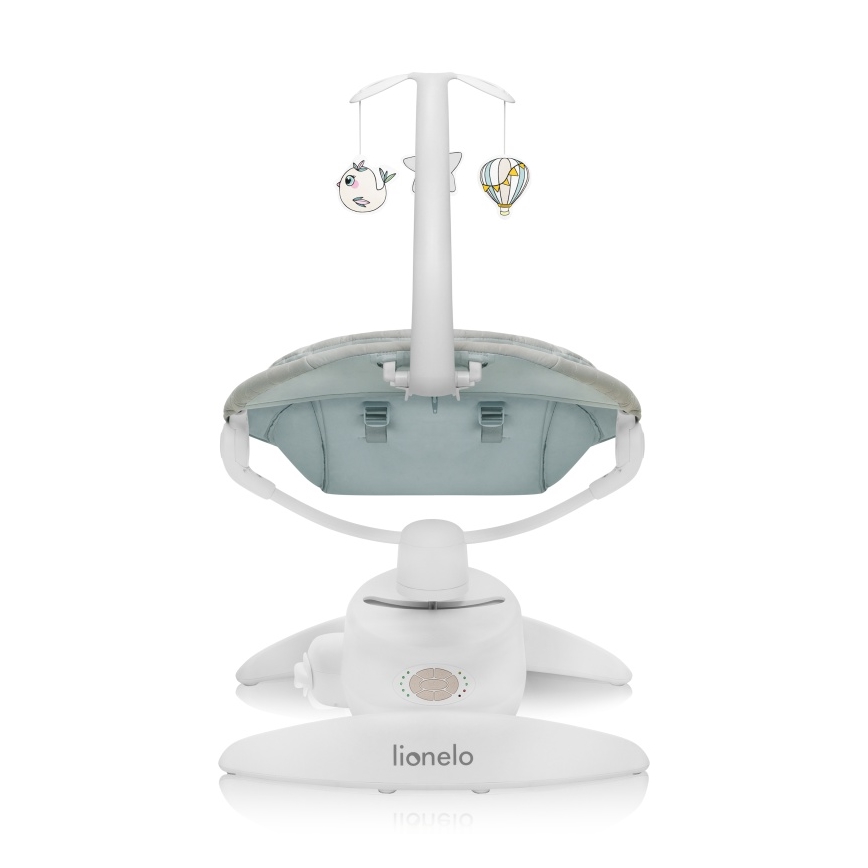 Lionelo - Dondolo per bambini con melodia MELL Beige Sand 4xAA + telecomando