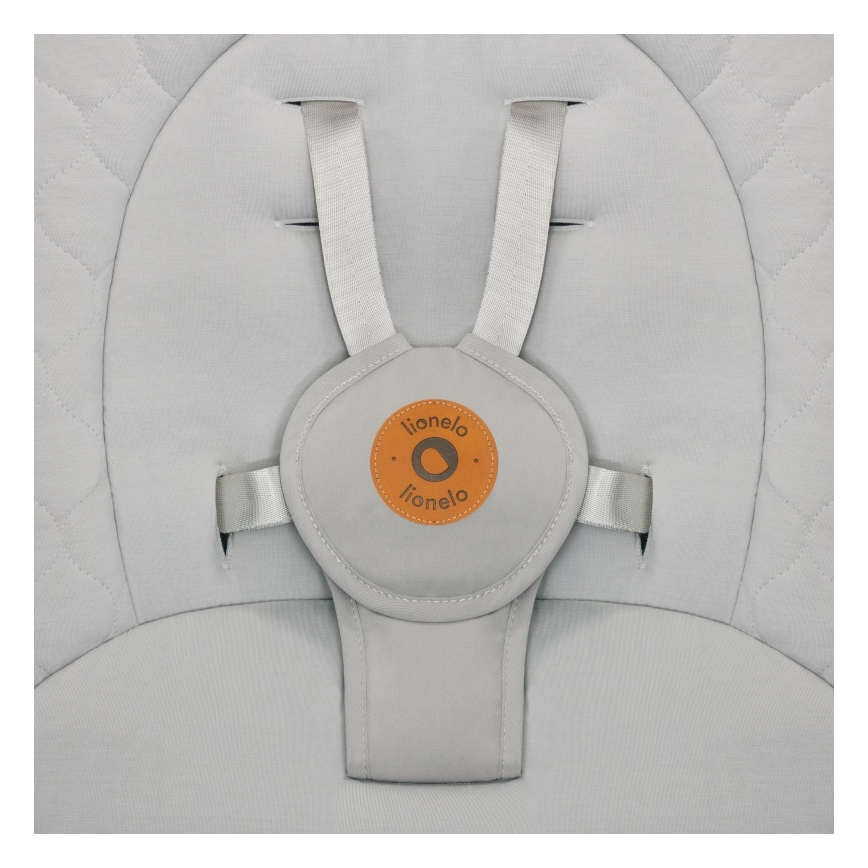 Lionelo - Dondolo per bambini con melodia MELL Beige Sand 4xAA + telecomando