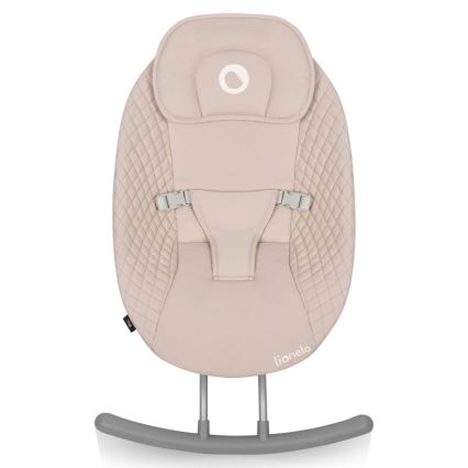 Lionelo - Dondolo per bambini con melodia RIO 4xC Beige Latte + telecomando