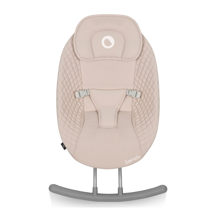 Lionelo - Dondolo per bambini con melodia RIO 4xC Beige Latte + telecomando
