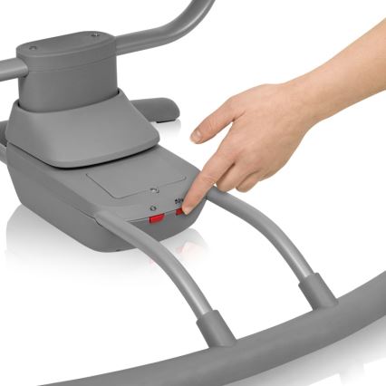 Lionelo - Dondolo per bambini con melodia RIO 4xC Beige Latte + telecomando