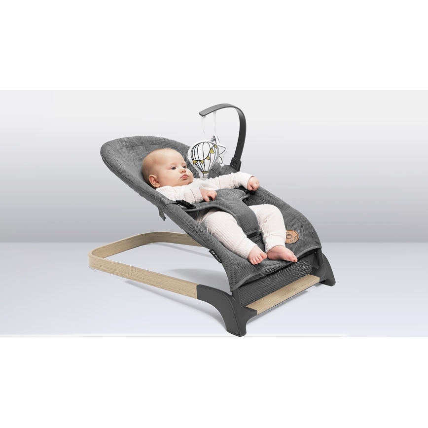 Lionelo - Dondolo per bambini JUNE grigio