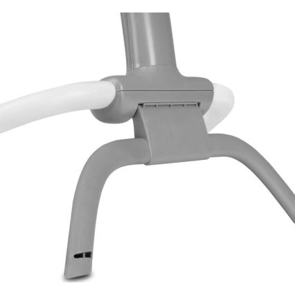 Lionelo - Dondolo vibrante per bambini con melodia PASCAL 2xAA grigio/turchese