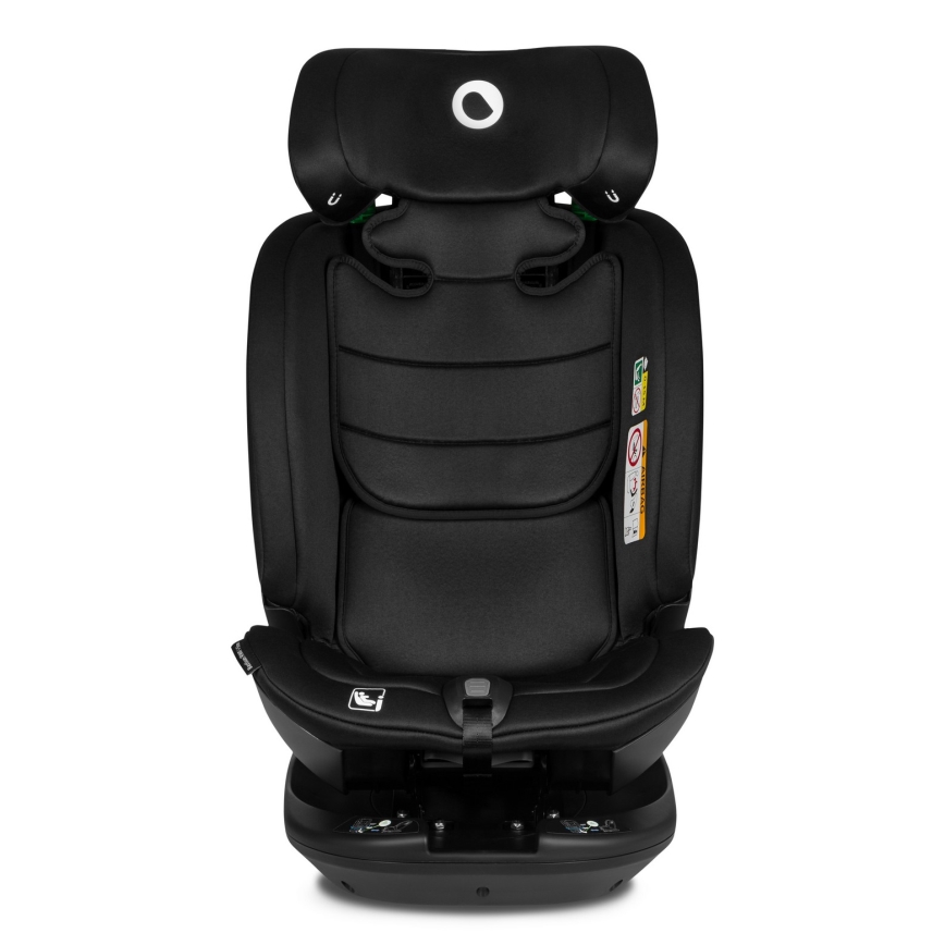 Lionelo - Drehbarer Autokindersitz BASTIAAN i-Size 40-150 cm mit Basis, Black Carbon