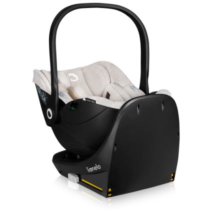 Lionelo - Drehbarer Autokindersitz mit Basis MOXIE SET i-Size 40-87 cm Sandbeige