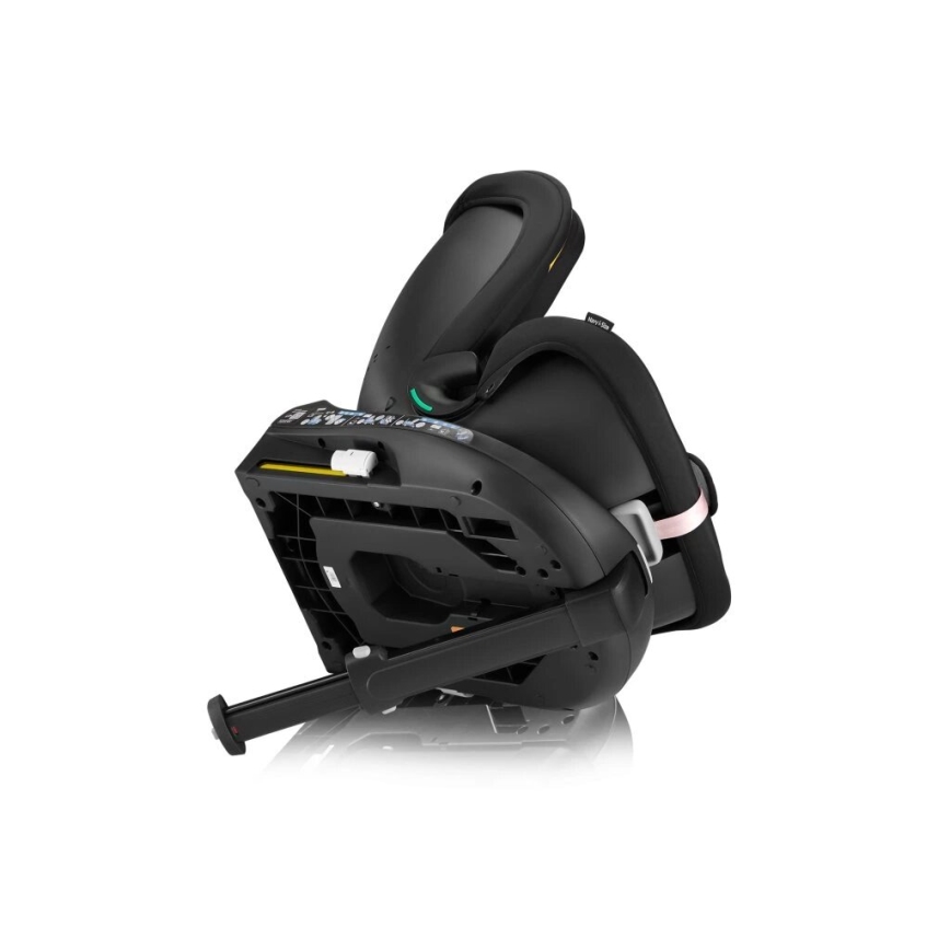 Lionelo - Drehbarer Autokindersitz mit Basis NAVY i-Size 40-150 cm schwarz/rosa