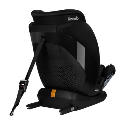 Lionelo - Drehbarer Autositz mit Basis LAVENDER i-Size 76-150 cm Black Carbon