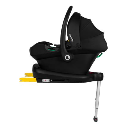 Lionelo - Drehbarer Kindersitz mit Basis ASTRID SET i-Size 40-87 cm Schwarz/Grau