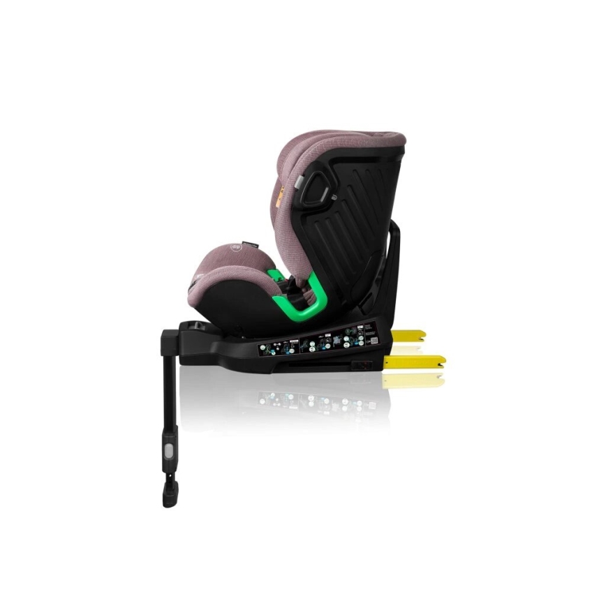 Lionelo - Drehbarer Kindersitz mit Basis HARMONY i-Size 40-150 cm rosa