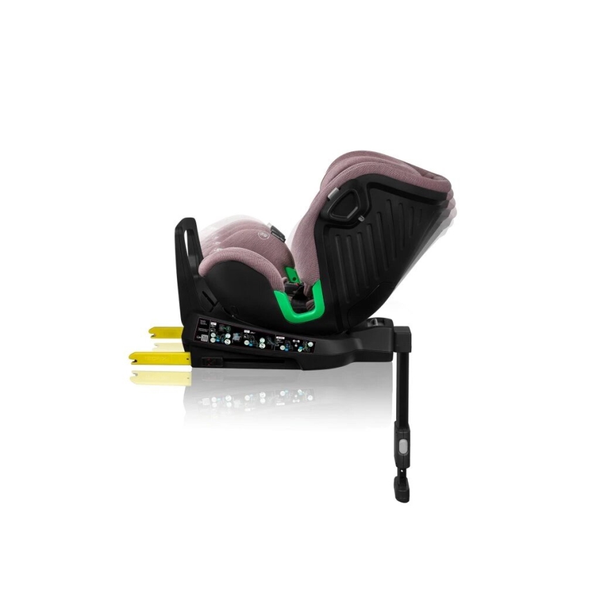 Lionelo - Drehbarer Kindersitz mit Basis HARMONY i-Size 40-150 cm rosa