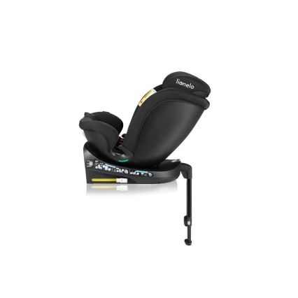 Lionelo - Drehbarer Kindersitz mit Basis NAVY, i-Size 40–150 cm, schwarz