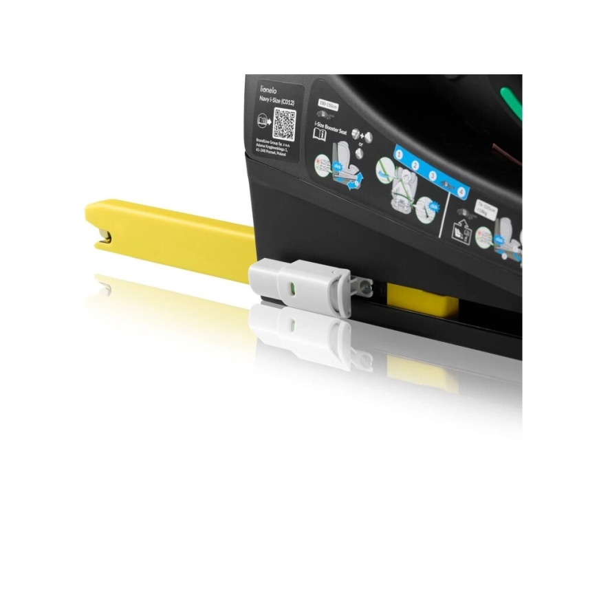 Lionelo - Drehbarer Kindersitz mit Basis NAVY, i-Size 40–150 cm, schwarz